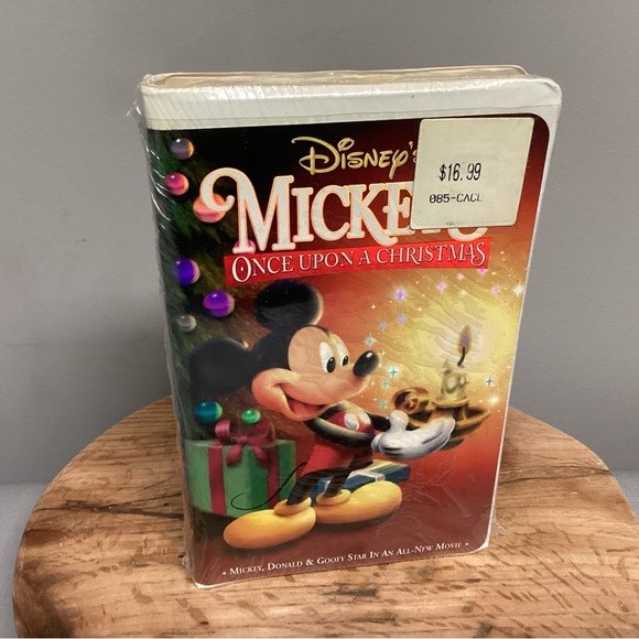Disney Other - 🟢 Sealed New - Disney’s Mickeys Once Upon A Christmas VHS Tape - Vintage - Rare